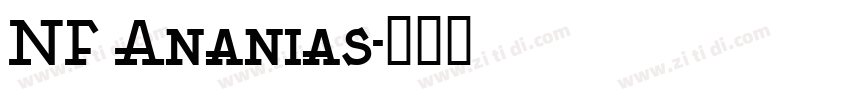 NF Ananias字体转换